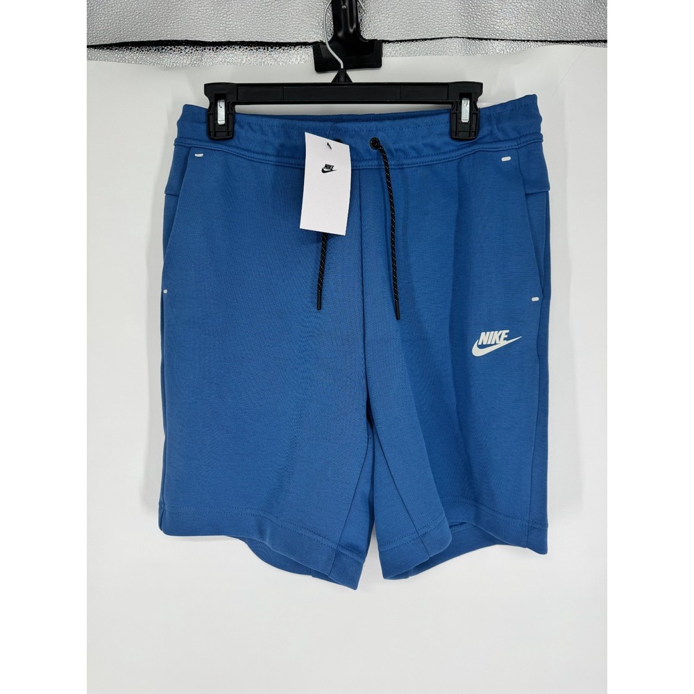 Nike Sportswear Tech Fleece Sweat Shorts Small Dark Marina Light Bone CU4503-407